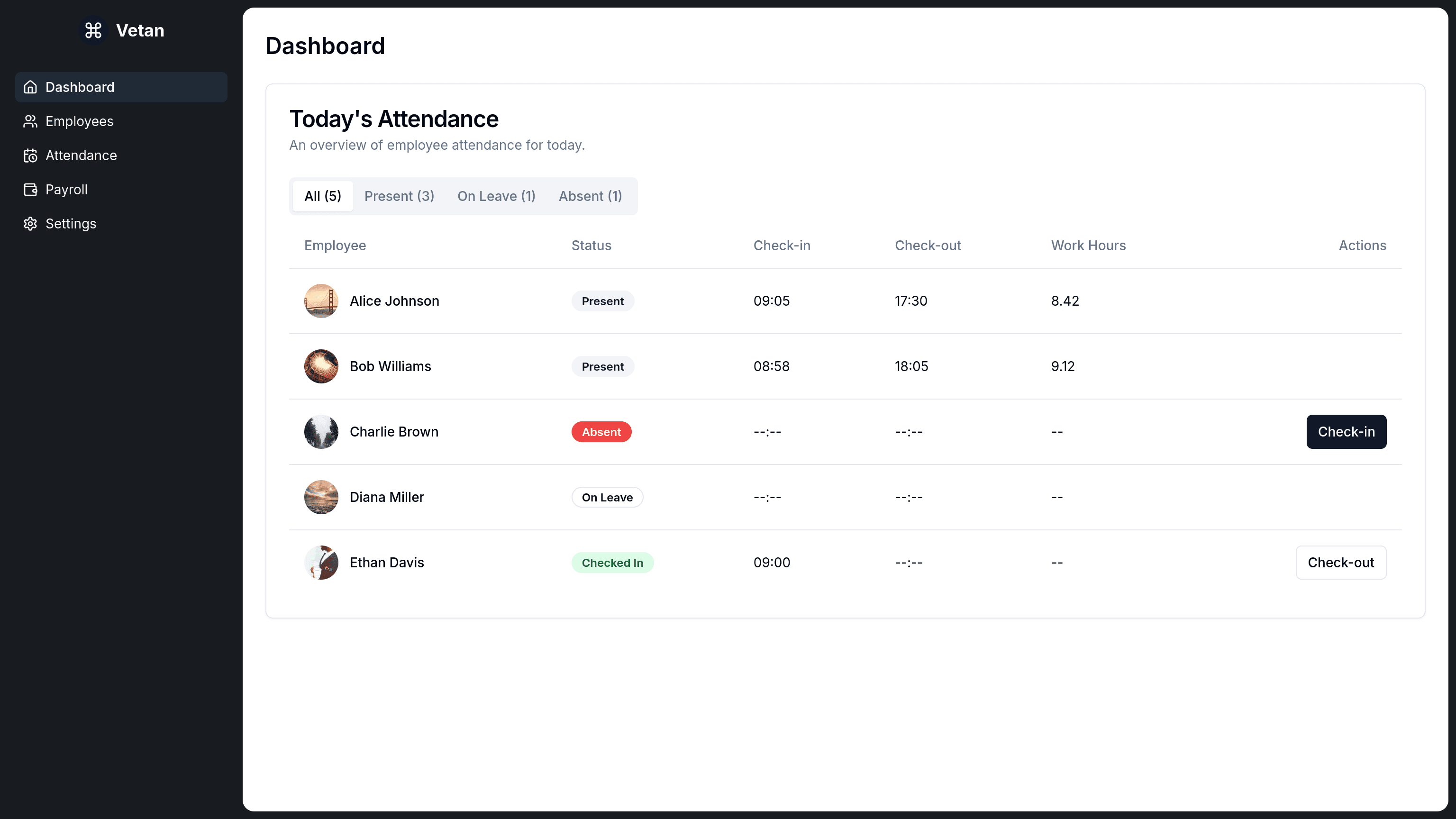 Vetan App Screenshot 1